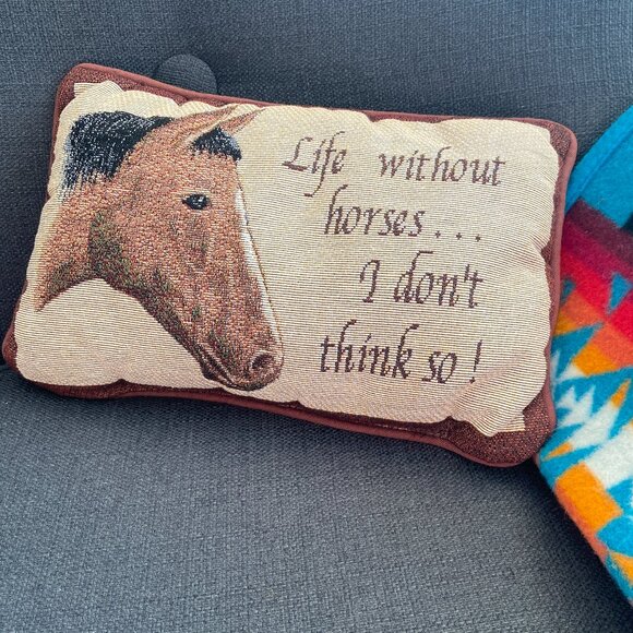 Decorative Pillow for Horse Lovers! - Picture 1 of 3